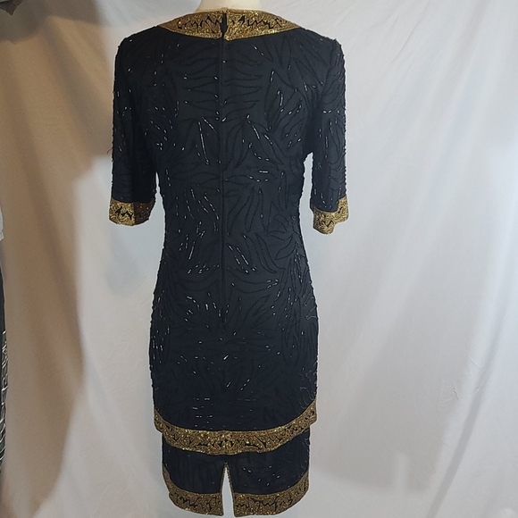 Beautiful Brilliante By JA all Beaded Dress 👗 ♥️💋♥️💋 - Picture 5 of 6